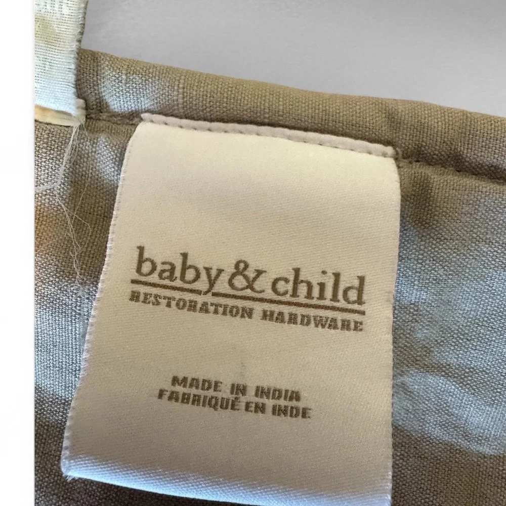 Restoration Hardware Baby & Child Linen Quilt Blanket‎ Bus Nursery  Toddler Kids